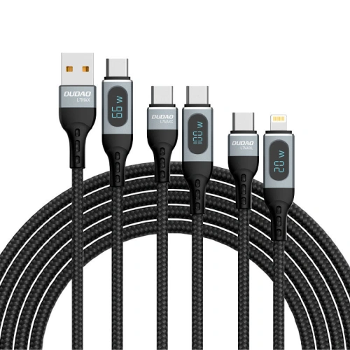 Kup Kabel Dudao USB-C - USB-C încărcare rapidă PD 100W negru (L7MaxC) - DDA210 - {ean13} - Sklep Home Screen