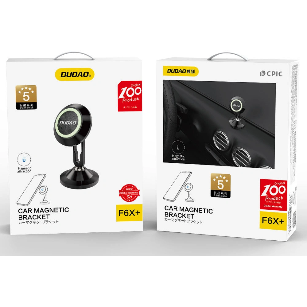 Uchwyt samochodowy magnetyczny Dudao czarny (F6X+)