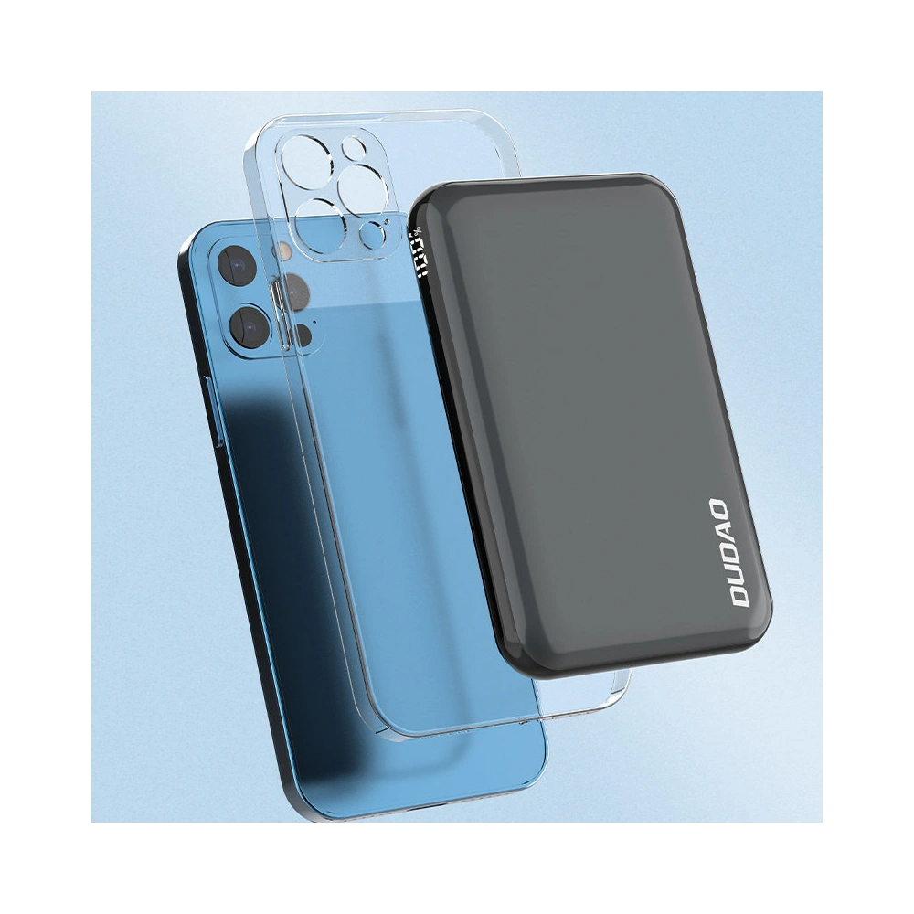 Powerbank z ładowaniem bezprzewodowym Dudao 15W 10000mAh czarny (TGK1)