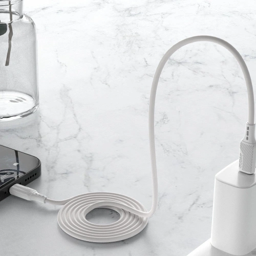 Buy Dudao USB Type C - Lightning cable for charging and data transfer 20W PD 1m white (L6S_1M) - DDA221 - {ean13} - Home Screen Store Europe