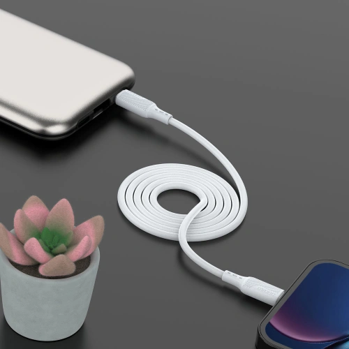 Buy Dudao USB Type C - Lightning cable for charging and data transfer 20W PD 1m white (L6S_1M) - DDA221 - {ean13} - Home Screen Store Europe
