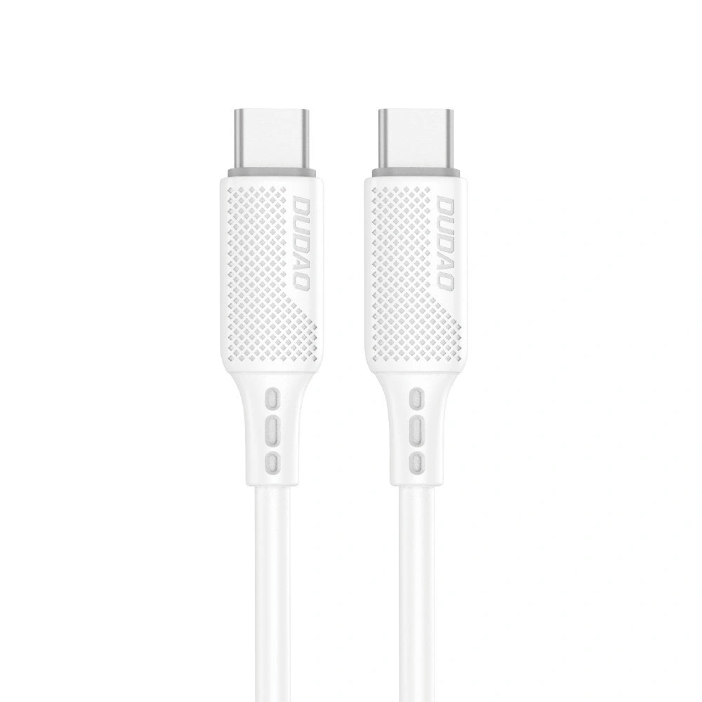 Kabel Dudao USB-C do ładowania i transferu danych 100W PD 1m biały (L5S_1M)