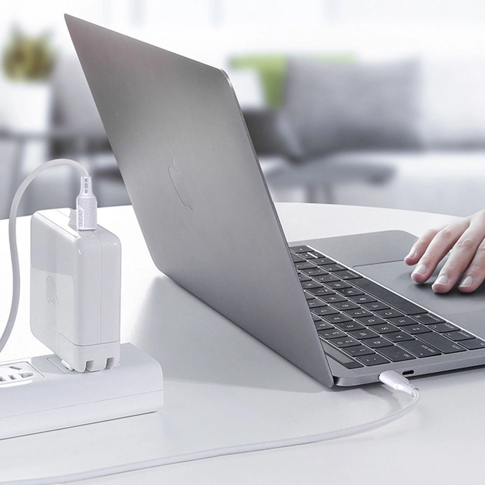 Kabel Dudao USB-C do ładowania i transferu danych 100W PD 1m biały (L5S_1M)