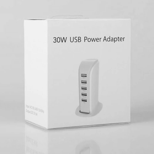 Kup Încărcător de rețea Dudao 5x USB cu cablu de rețea integrat EU alb (A5EU) - DDA226 - {ean13} - Sklep Home Screen