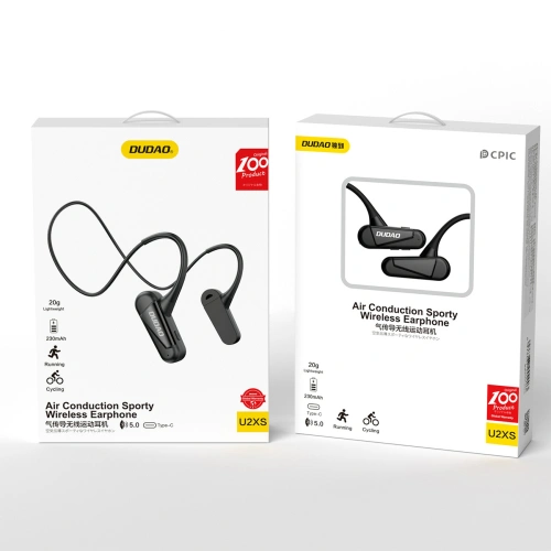 Buy Dudao U2XS Air Conduction Wireless Sports Headphones black - DDA228 - {ean13} - Home Screen Store Europe