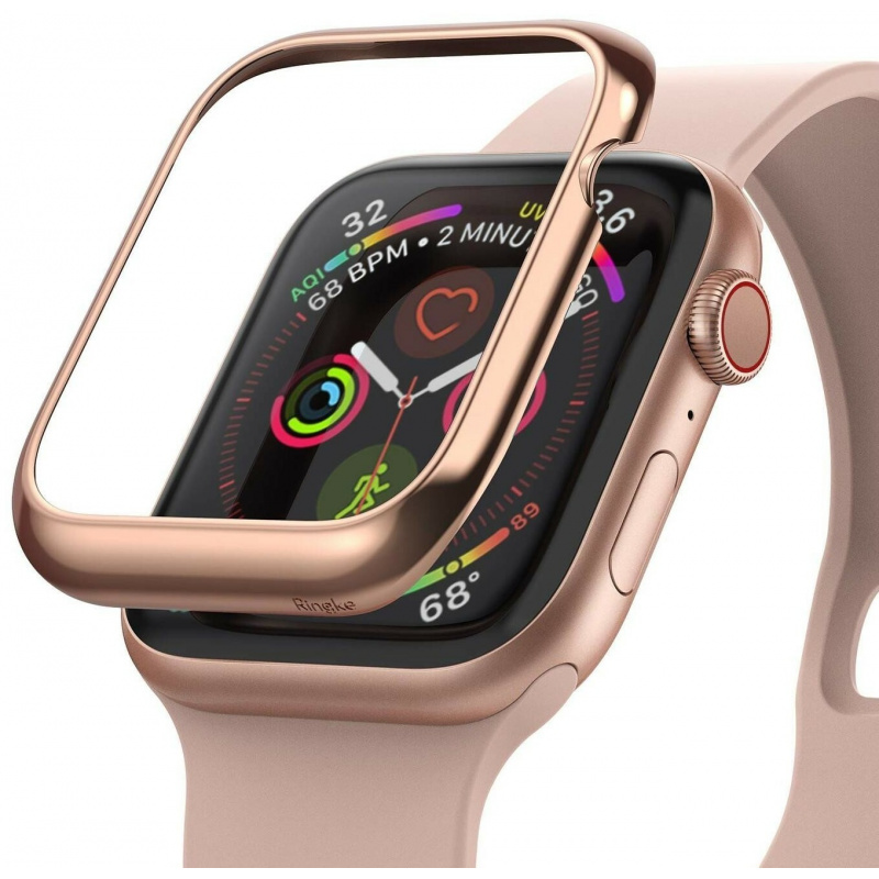 Nakładka Ringke Bezel Styling Apple Watch 4/5/6/SE 40mm stal nierdzewna Glossy Pink Gold AW4-40-02