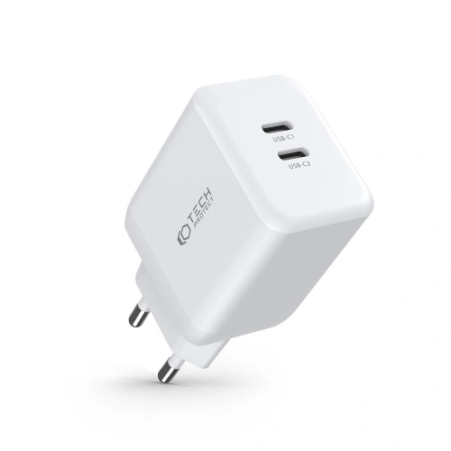 Kup Încărcător de rețea Tech-Protect C35W Încărcător de rețea cu 2 porturi PD 35W Alb - THP1457 - {ean13} - Sklep Home Screen