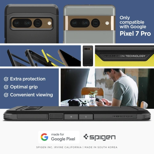 Kup Etui Spigen Tough Armor Google Pixel 7 Pro Fekete - SPN2550 - {ean13} - Sklep Home Screen