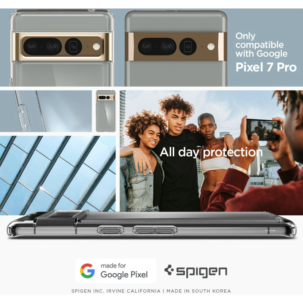 Etui Spigen Ultra Hybrid Google Pixel 7 Pro Crystal Clear