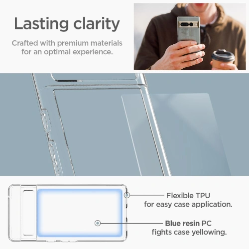 Kup Case Spigen Ultra Hybrid Google Pixel 7 Pro Crystal Clear - SPN2551 - {ean13} - Sklep Home Screen