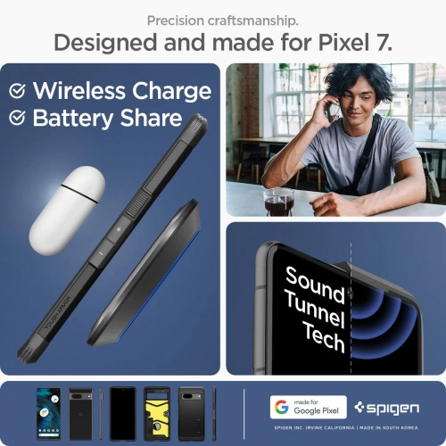 Buy Spigen Tough Armor Google Pixel 7 Black - SPN2552 - {ean13} - Home Screen Store Europe