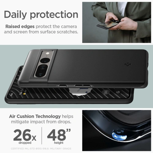 Buy Spigen Thin Fit Google Pixel 7 Pro Black - SPN2554 - {ean13} - Home Screen Store Europe