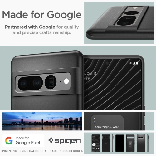 Buy Spigen Thin Fit Google Pixel 7 Pro Black - SPN2554 - {ean13} - Home Screen Store Europe