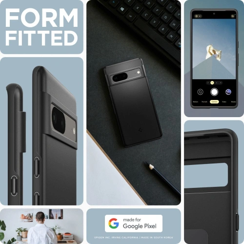 Buy Spigen Thin Fit Google Pixel 7 Black - SPN2555 - {ean13} - Home Screen Store Europe