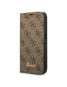Etui Guess GUBKP14LHG4SHW Apple iPhone 14 Pro barna/brown book 4G Vintage Gold Logo