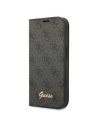 Etui Guess GUBKP14MHG4SHK Apple iPhone 14 Plus / 15 Plus negru/black book 4G Vintage Gold Logo