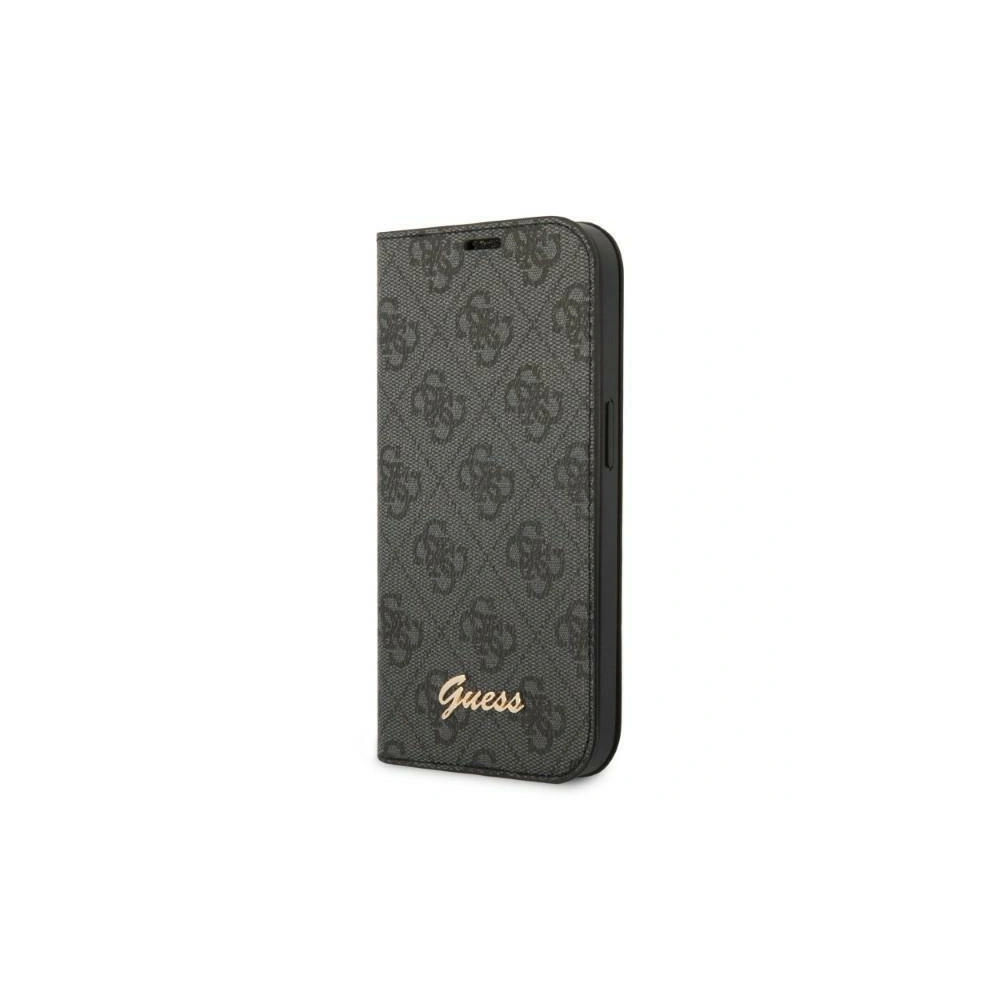 Etui Guess GUBKP14MHG4SHK Apple iPhone 14 Plus / 15 Plus czarny/black book 4G Vintage Gold Logo