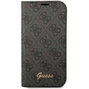 Etui Guess GUBKP14MHG4SHK Apple iPhone 14 Plus / 15 Plus czarny/black book 4G Vintage Gold Logo
