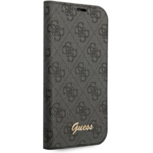 Etui Guess GUBKP14MHG4SHK Apple iPhone 14 Plus / 15 Plus czarny/black book 4G Vintage Gold Logo