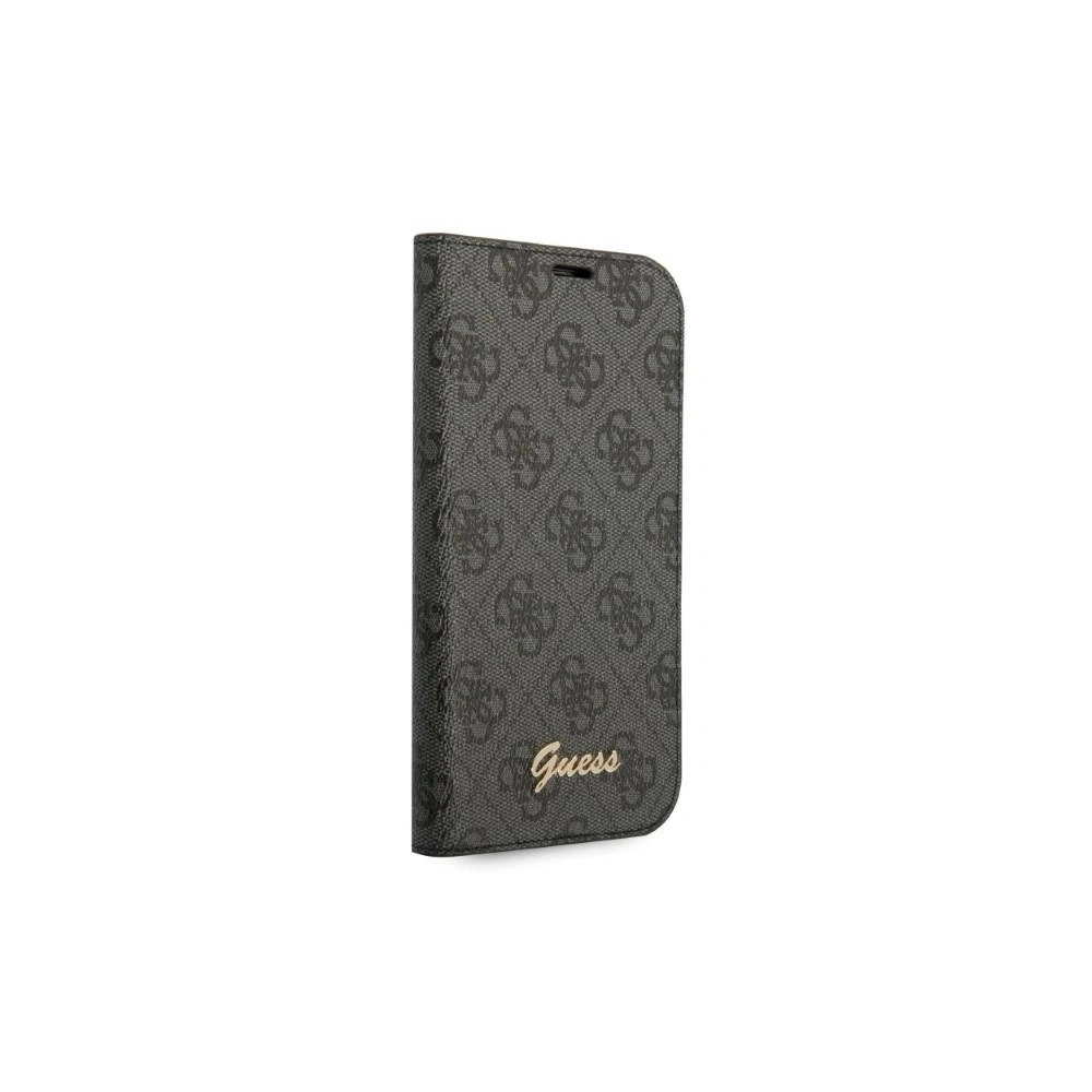 Etui Guess GUBKP14MHG4SHK Apple iPhone 14 Plus / 15 Plus czarny/black book 4G Vintage Gold Logo