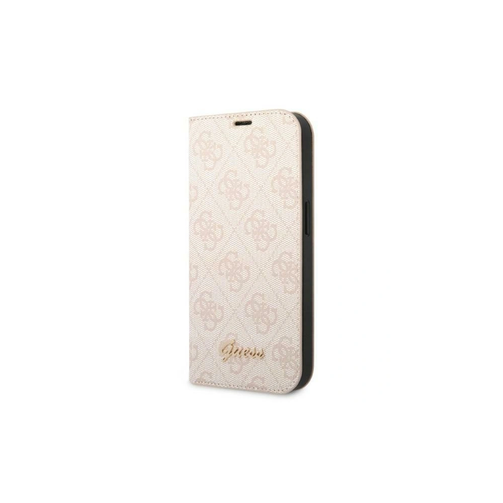 Etui Guess GUBKP14MHG4SHP Apple iPhone 14 Plus / 15 Plus różowy/pink book 4G Vintage Gold Logo