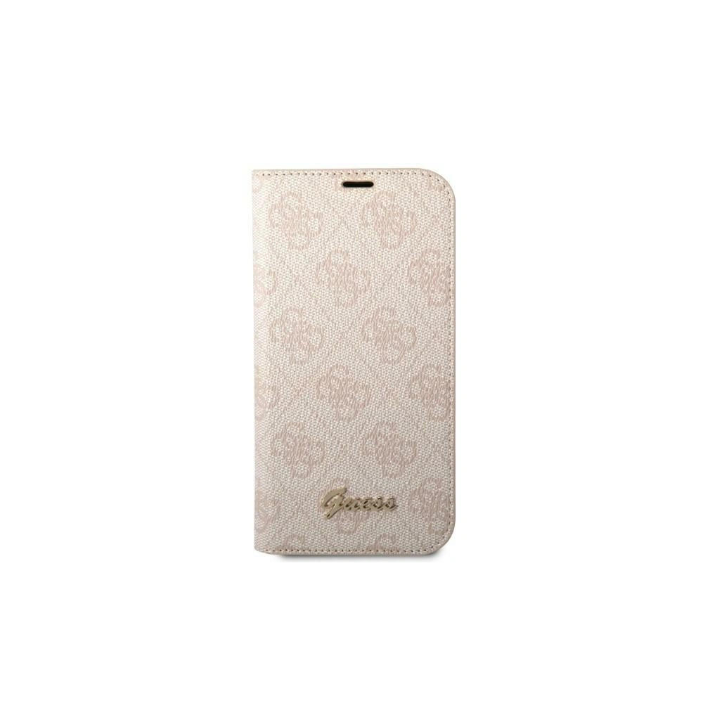 Etui Guess GUBKP14MHG4SHP Apple iPhone 14 Plus / 15 Plus różowy/pink book 4G Vintage Gold Logo