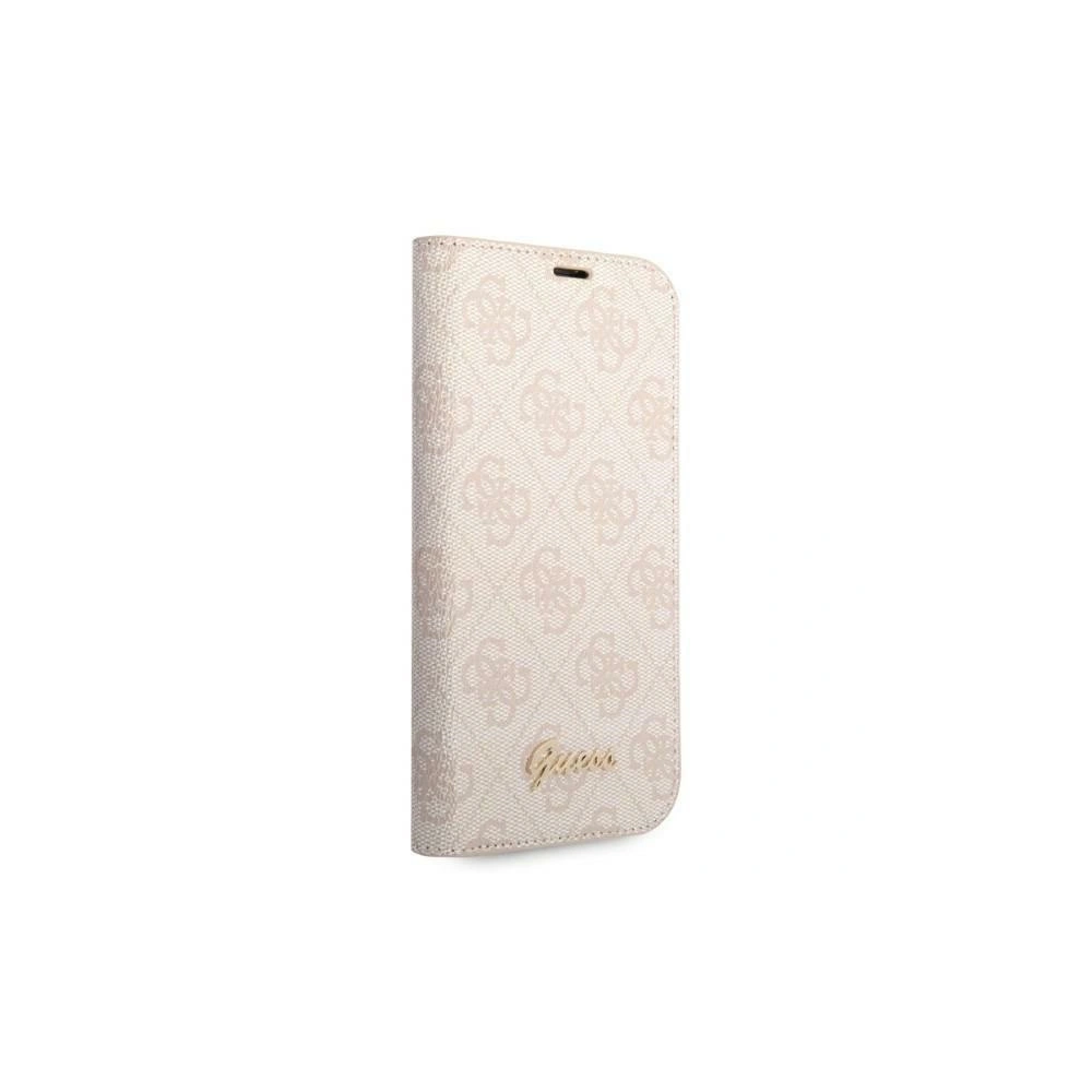 Etui Guess GUBKP14MHG4SHP Apple iPhone 14 Plus / 15 Plus różowy/pink book 4G Vintage Gold Logo