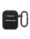 Etui Mercedes AMG AMA2RBK Apple AirPods negru/black Silicon Big Logo