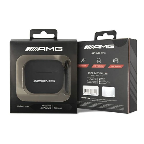 Kup Etui Mercedes AMG AMA3RBK Apple AirPods 3 negru/black Silicon Big Logo - MRS61 - {ean13} - Sklep Home Screen