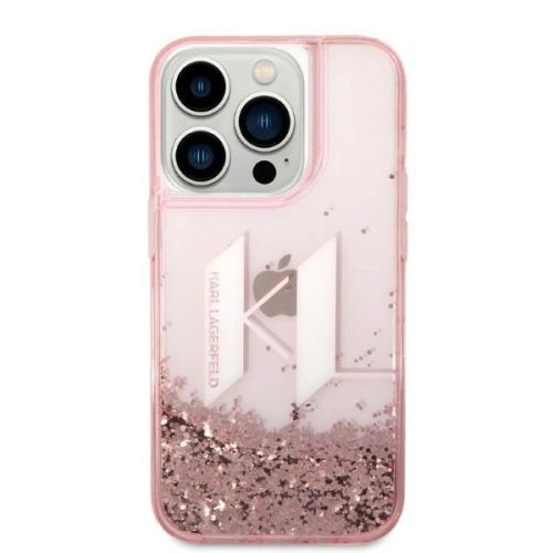 Kup Etui Karl Lagerfeld KLHCP14LLBKLCP Apple iPhone 14 Pro rózsaszín/pink hardcase Liquid Glitter Big KL - KLD1175 - {ean13} - Sklep Home Screen