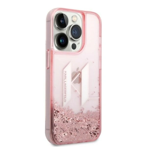 Kup Etui Karl Lagerfeld KLHCP14LLBKLCP Apple iPhone 14 Pro różowy/pink hardcase Liquid Glitter Big KL - KLD1175 - {ean13} - Sklep Home Screen