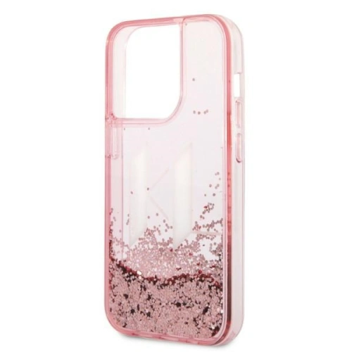 Kup Etui Karl Lagerfeld KLHCP14LLBKLCP Apple iPhone 14 Pro różowy/pink hardcase Liquid Glitter Big KL - KLD1175 - {ean13} - Sklep Home Screen