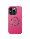 Buy Karl Lagerfeld KLHCP14LSRSGRCF Apple iPhone 14 Pro hardcase pink Silicone RSG - KLD1176 - {ean13} - Home Screen Store Europe