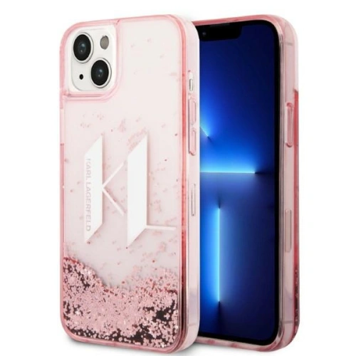 Kup Etui Karl Lagerfeld KLHCP14MLBKLCP Apple iPhone 14 Plus / 15 Plus růžový/pink hardcase Liquid Glitter Big KL - KLD1178 - {ean13} - Sklep Home Screen