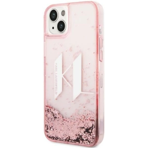 Etui Karl Lagerfeld KLHCP14MLBKLCP Apple iPhone 14 Plus / 15 Plus różowy/pink hardcase Liquid Glitter Big KL