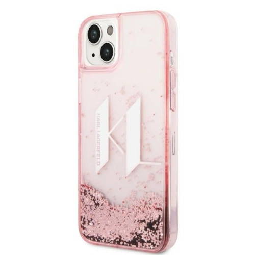 Buy Karl Lagerfeld KLHCP14MLBKLCP Apple iPhone 14 Plus / 15 Plus pink hardcase Liquid Glitter Big KL - KLD1178 - {ean13} - Home Screen Store Europe