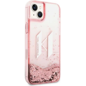Etui Karl Lagerfeld KLHCP14MLBKLCP Apple iPhone 14 Plus / 15 Plus różowy/pink hardcase Liquid Glitter Big KL