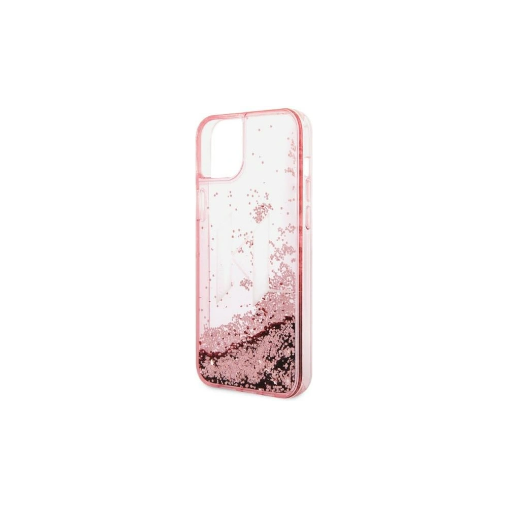Etui Karl Lagerfeld KLHCP14MLBKLCP Apple iPhone 14 Plus / 15 Plus różowy/pink hardcase Liquid Glitter Big KL