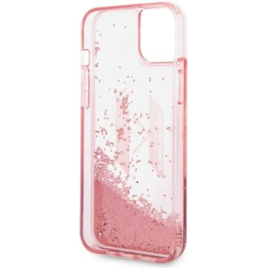 Etui Karl Lagerfeld KLHCP14MLBKLCP Apple iPhone 14 Plus / 15 Plus różowy/pink hardcase Liquid Glitter Big KL