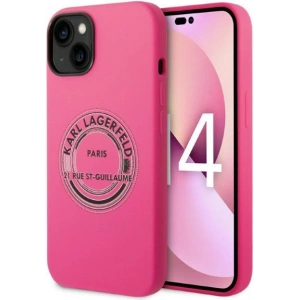 Etui Karl Lagerfeld KLHCP14MSRSGRCF Apple iPhone 14 Plus / 15 Plus hardcase różowy/pink Silicone RSG