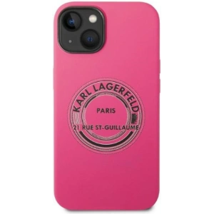 Etui Karl Lagerfeld KLHCP14MSRSGRCF Apple iPhone 14 Plus / 15 Plus hardcase różowy/pink Silicone RSG