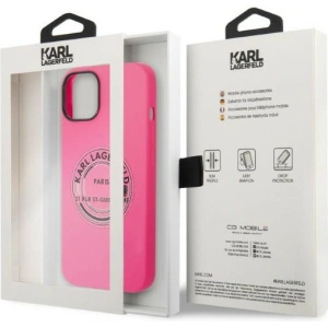 Etui Karl Lagerfeld KLHCP14MSRSGRCF Apple iPhone 14 Plus / 15 Plus hardcase różowy/pink Silicone RSG