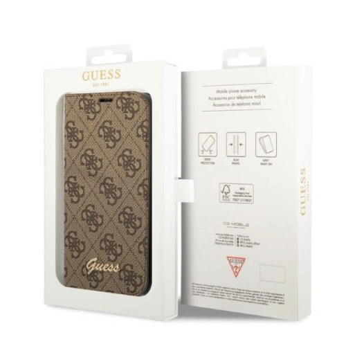 Kup Etui Guess GUBKP14MHG4SHW Apple iPhone 14 Plus / 15 Plus hnědý/kávový book 4G Vintage Gold Logo - GUE2190 - {ean13} - Sklep Home Screen