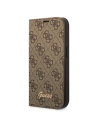 Etui Guess GUBKP14SHG4SHW Apple iPhone 14 brązowy/brown book 4G Vintage Gold Logo