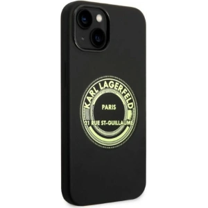 Etui Karl Lagerfeld KLHCP14MSRSGRCK Apple iPhone 14 Plus / 15 Plus hardcase czarny/black Silicone RSG
