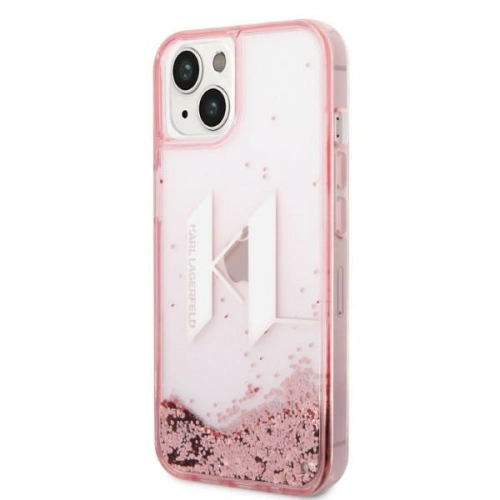 Kup Etui Karl Lagerfeld KLHCP14SLBKLCP Apple iPhone 14 różowy/pink hardcase Liquid Glitter Big KL - KLD1181 - {ean13} - Sklep Home Screen