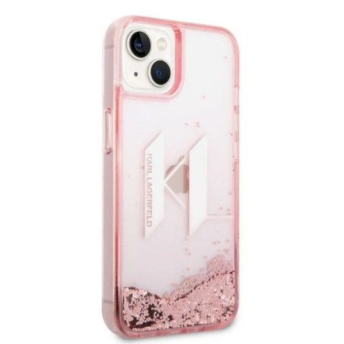 Kup Etui Karl Lagerfeld KLHCP14SLBKLCP Apple iPhone 14 różowy/pink hardcase Liquid Glitter Big KL - KLD1181 - {ean13} - Sklep Home Screen