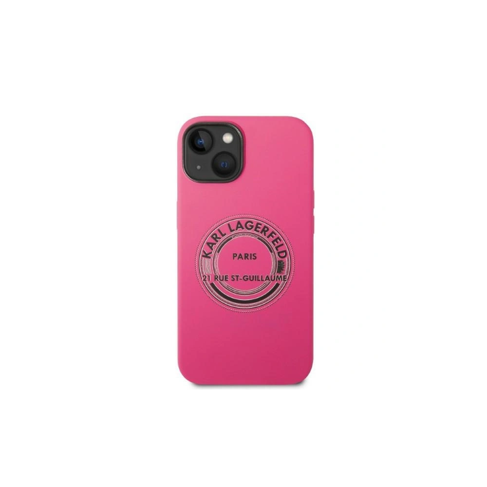 Etui Karl Lagerfeld KLHCP14SSRSGRCF Apple iPhone 14 hardcase różowy/pink Silicone RSG