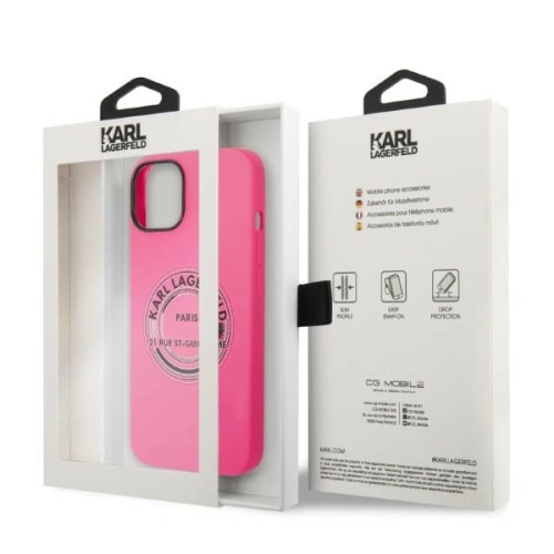 Kup Etui Karl Lagerfeld KLHCP14SSRSGRCF Apple iPhone 14 hardcase růžový/pink Silicone RSG - KLD1182 - {ean13} - Sklep Home Screen