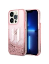 Etui Karl Lagerfeld KLHCP14XLBKLCP Apple iPhone 14 Pro Max rózsaszín/pink hardcase Liquid Glitter Big KL